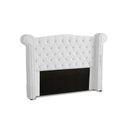 Ver imagem 2 de KIT + Cabeceira Com Recamier Baú Dunas Princesa em captonê 1,95 Casal Cama Box Branco Corino Dalaqua