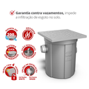 Ver imagem 3 de Super Caixa de Gordura 43 Litros com Cesto para Limpeza Cor Cinza Durín