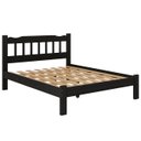 Ver imagem 1 de Cama Perola Queen 160 Madeira Maciça Reforçada Preto Nemargi