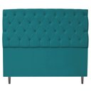 Ver imagem 4 de Kit Cabeceira Calçadeira Liverpool 140cm Casal Azul