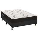 Ver imagem 1 de Cama Box Casal: Colchão Espuma Ortobom D45 Light + Base CRC Suede Black(138x188)