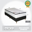 Ver imagem 5 de Colchão Solteiro Molas Ensacadas Miami + Base 88x188x71