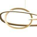 Ver imagem 4 de Lustre Pendente Nordecor Jeda 2710 Ouro Champagne Led Bivolt