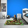 Tapete Pista de Carrinhos 3 Infantil Ilustrado Criança Lona - 4
