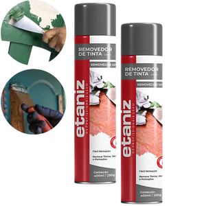 Kit 2 Removedor de Tinta e Verniz Spray Etaniz 400ml