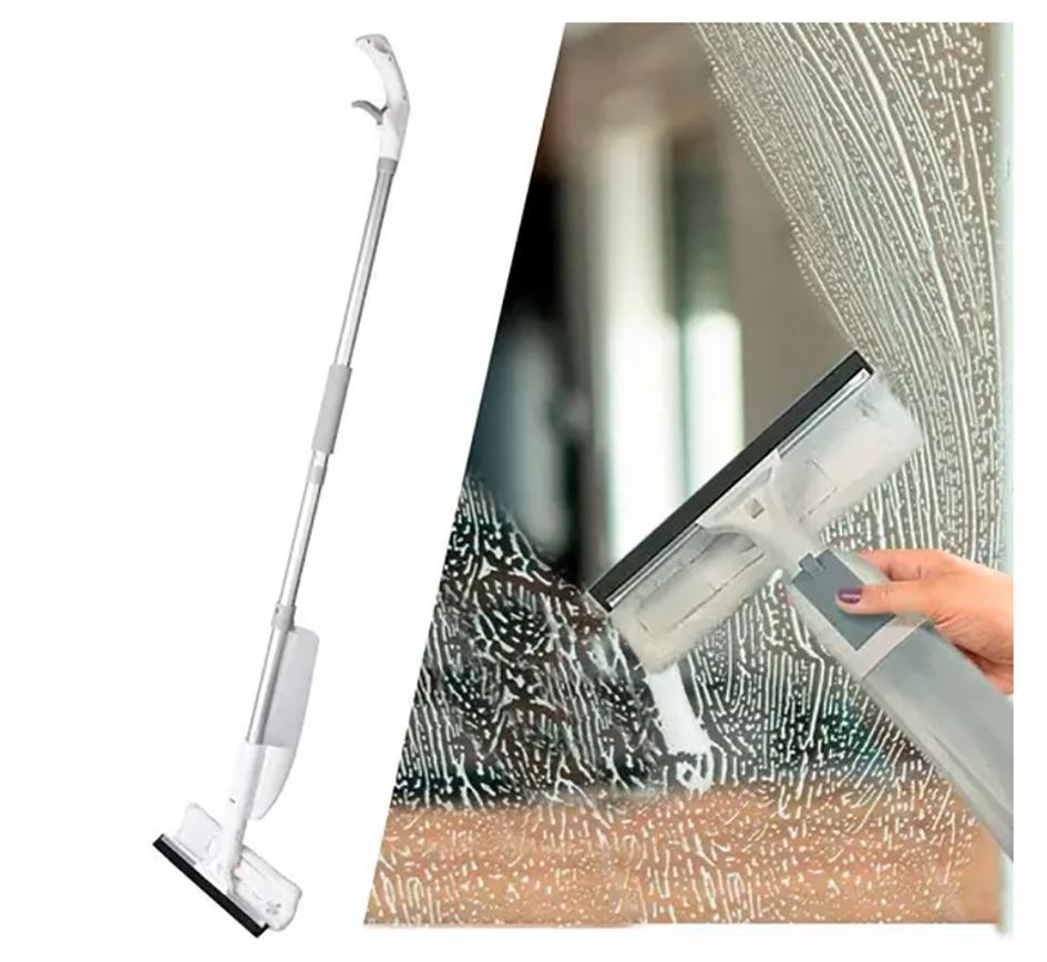 Rodo Mop Spray Limpa Seca Vidro Com Recipiente Branco 400ml - 2