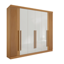 Ver imagem 2 de Guarda Roupa Casal Ripado 6 Portas 6 Gavetas da Vinci Cinamomo Off White 100% Mdf - D' Doro