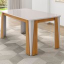 Ver imagem 5 de Conjunto de Mesa com 6 Cadeiras Opera Marrom/Marromle/Off White