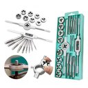 Ver imagem 1 de Kit Jogo de Tarracha Femea e Macho Pente Abre Rosca Fina 20 Pecas Cossinete Manual com Maleta