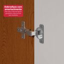 Ver imagem 7 de Guarda-roupa Casal 100% Mdf 8 Portas Easy Glow com Espelhos e Pés Frassino/off White