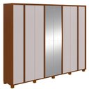 Ver imagem 2 de Guarda-roupa Casal 100% Mdf 8 Portas Easy Glow com Espelhos e Pés Frassino/off White