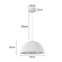 Ver imagem 4 de Lustre Pendente Caneli 90040 LED Embutido Cabo Ajustável Branco Nordecor Iluminação