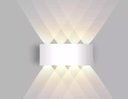 Ver imagem 2 de Arandela Led 8w Lente 8 Fachos Branca 3000k Quente Externa Bivolt