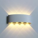Ver imagem 1 de Arandela Led 8w Lente 8 Fachos Branca 3000k Quente Externa Bivolt