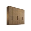 Ver imagem 1 de Modulado de Quarto Guarda Roupa Rizon C- 6 Portas e 6 Gavetas Freijo Cumaru - Novo Horizonte