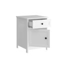 Ver imagem 3 de Mesa de Cabeceira Classica 1 Porta e 1 Gaveta 44cm Ditália