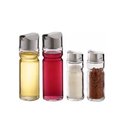 Ver imagem 3 de Galheteiro Vidro de Mesa 5 Pecas Suporte Kit Azeite Vinagre Sal Tempero Cozinha Bar Restaurante