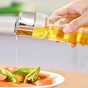 Ver imagem 4 de Galheteiro Vidro de Mesa 5 Pecas Suporte Kit Azeite Vinagre Sal Tempero Cozinha Bar Restaurante