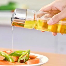 Galheteiro Vidro de Mesa 5 Pecas Suporte Kit Azeite Vinagre Sal Tempero Cozinha Bar Restaurante - 4