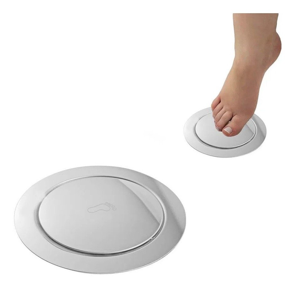 Ralo Click Redondo 15x15cm Tampa de Ralo Inox - 4