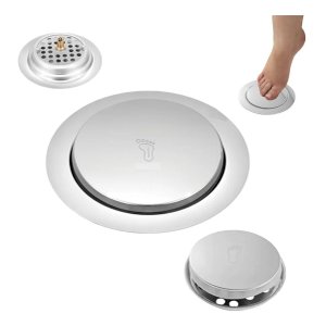 Ralo Click Redondo 15x15cm Tampa de Ralo Inox
