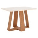 Ver imagem 2 de Mesa de Jantar 4 Lugares 120cm com Vidro Lince Nature/off H02 - Mpozenato