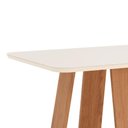 Ver imagem 5 de Mesa de Jantar 4 Lugares 120cm com Vidro Lince Nature/off H02 - Mpozenato