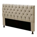 Ver imagem 1 de Cabeceira Estofada Cama Box Casal King Size Cristal 195cm Linho Areia - Desk Design