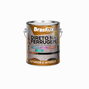 Esmalte Direto na Ferrugem Brasilux 3,6l:laranja