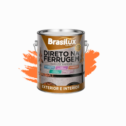 Esmalte Direto na Ferrugem Brasilux 3,6l:laranja - 2