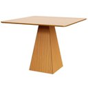 Ver imagem 2 de Mesa de Jantar Quadadra 4 Lugares 105cm x 105cm Base Piramide 100% MDF Carvalho Rose