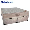Ver imagem 4 de Cama Box Baú King Suede Bipartido + Colchão Ortobom Airtech Molas Ensacadas 65x193x203 Bege