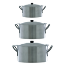 Ver imagem 1 de Kit 3 Caçarolas Aluminio Hotel/restaurante N°28,32e36 Extra