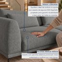 Ver mais imagens de Sofá Living 4 Lugares com Almofadas 250cm Siena