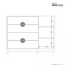 Ver imagem 4 de Conjunto de Quarto com Roupeiro e Cômoda Ipê - Moveis Leartam