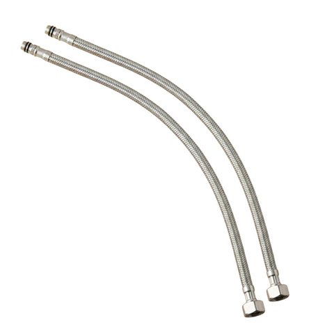 Rabicho Engate Par Flexível Mangueira Monocomando Misturador 80cm Torneira Água Quente Fria Par Banh
