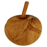 Frutas e Legumes de Madeira Crua Entalhada Caqui - 3