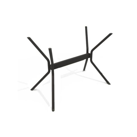 Base Mesa de Jantar Loire M031 Aço S/ Tampo Preto - Kappesberg