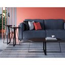Ver imagem 1 de Kit para Sala com Mesa de Centro 90 Cm e 2 Mesas Laterais Cor:hanover com Dourado