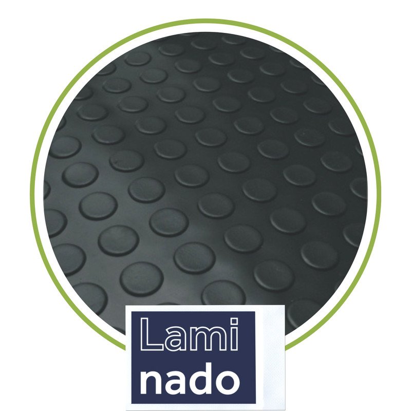 Piso Emborrachado Moeda 2mm 1,3x12 Metros Passadeira ou Piso Cor:preto - 4