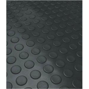 Piso Emborrachado Moeda 2mm 1,3x12 Metros Passadeira ou Piso Cor:preto