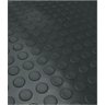 Piso Emborrachado Moeda 2mm 1,3x12 Metros Passadeira ou Piso Cor:preto - 1