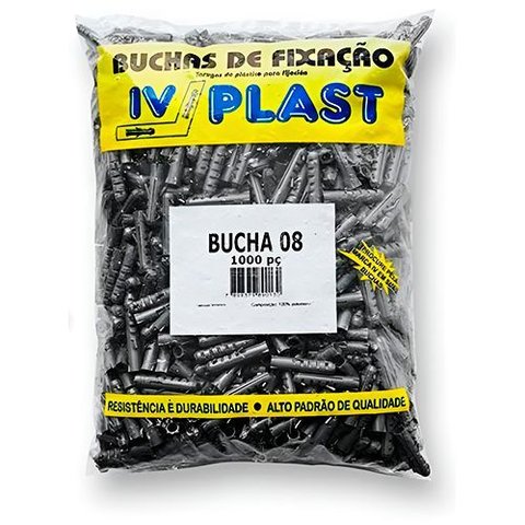 Bucha Pp S08 X 40mm - 1.000 Unidades