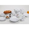 Jogo 12 Xícaras de Café com Pires de Porcelana 65ml Classe Única Iguaçu Germer Branco - 4