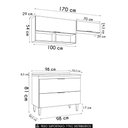 Ver imagem 3 de Armário de Cozinha com Tampo CP03 170cm Pérola Branco Z34 - Mpozenato