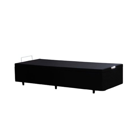 Cama Box Baú Solteiro 88x188 Base em Madeira de Eucalipto Resistente para Organização do Quarto Cor