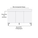 Ver imagem 4 de Gabinete Balcão Manu 120cm 3 Portas S-tampo