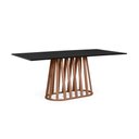 Ver imagem 1 de Mesa de Jantar Retangular 6 Lugares 180x90cm Gabi Preto/noronha - Straub Web