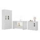 Ver imagem 2 de Quarto de Bebê Completo com Berço 3 em 1 para Colchão 130x60cm Liz Multimóveis Mp4559