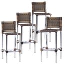 Ver imagem 1 de 4 Banquetas Madri em Alumínio para Edícula, Cozinha, Balcão, Área Trama Original